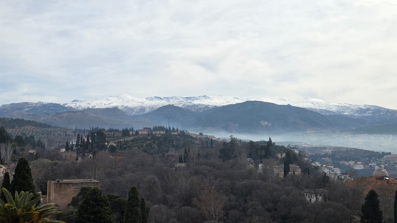 View in the direction of the Sierra Nevada