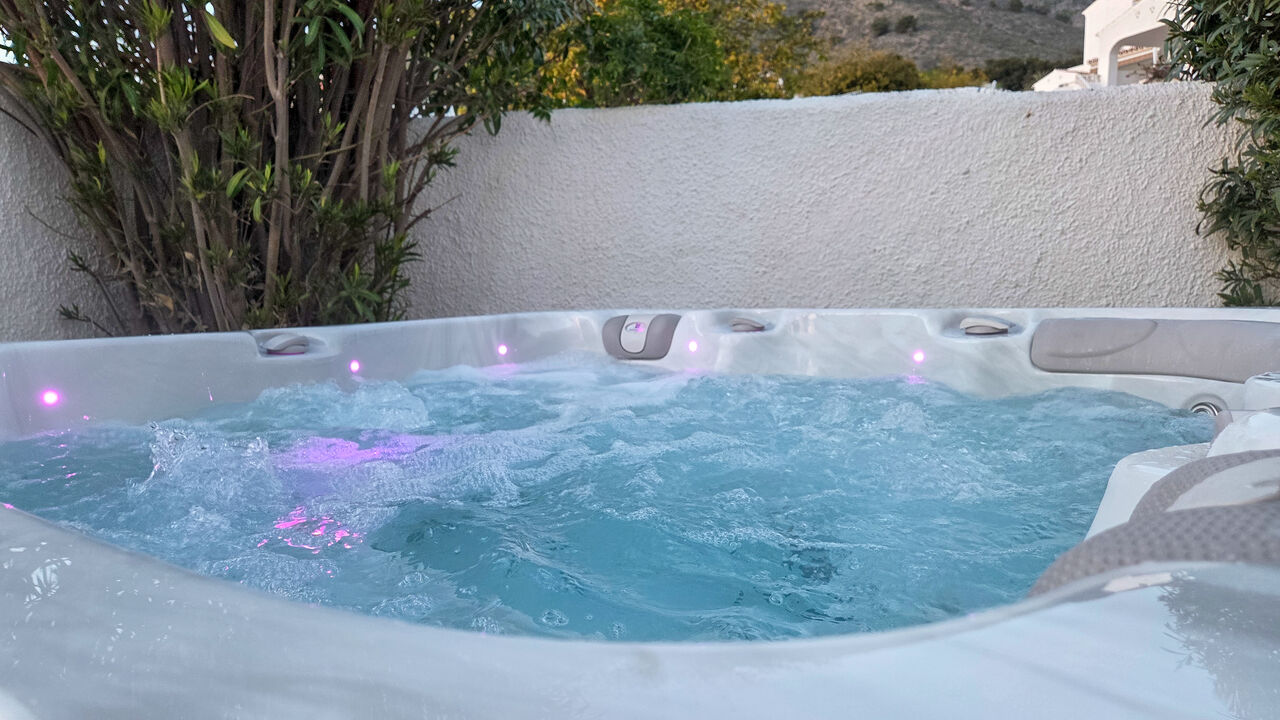 Jacuzzi at dusk