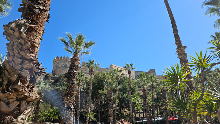 View of the San Miguel castle in Almunecar
