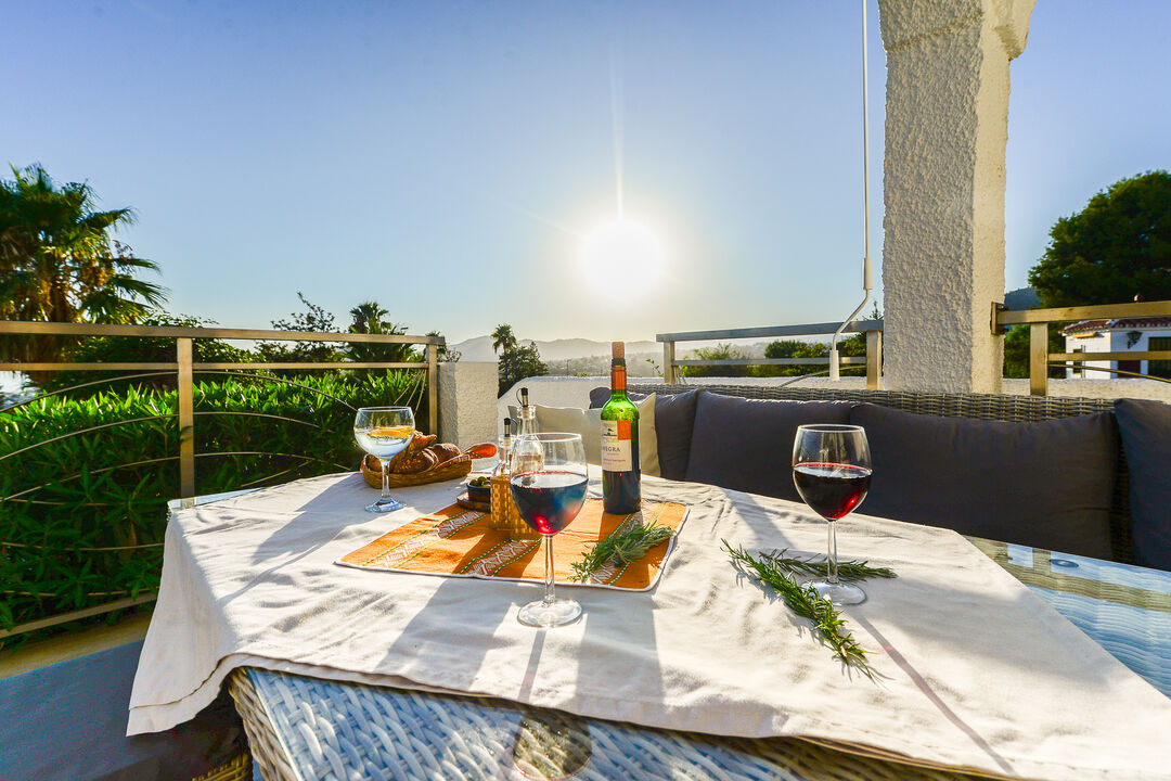 Dîner au coucher du soleil